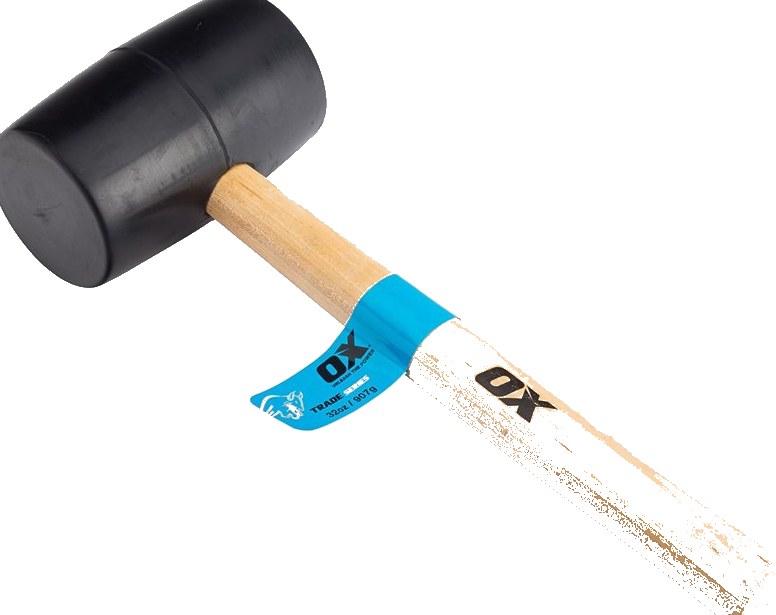 Rubber Hammer with Wooden Handle
