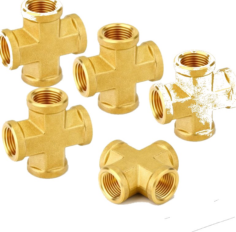 Brass Cross-Joint Nipple (Hose)